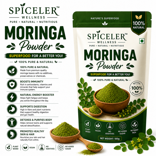 Moringa Powder 100g | 100% Pure & Natural Moringa Leaf Powder